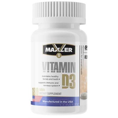 Витамин Д3 Vitamin D3 Maxler 180 таб.